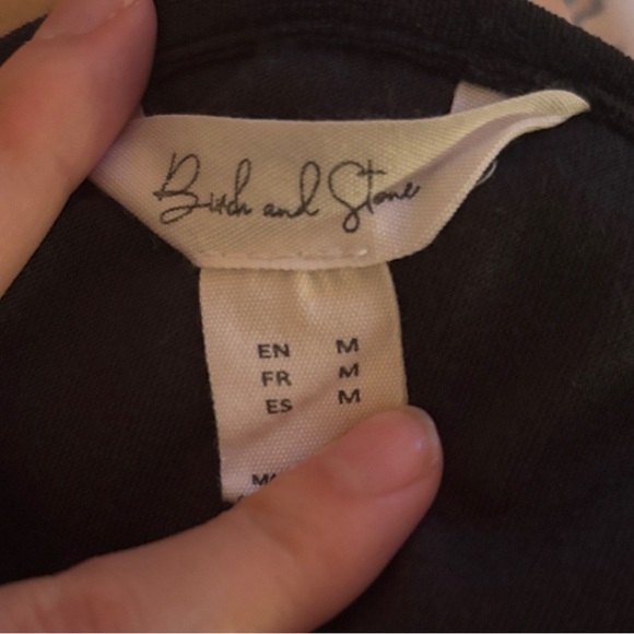 Black Rhinestone 'A Tiny Bit Dramatic' Cropped Tank Top - Picture 5 of 5